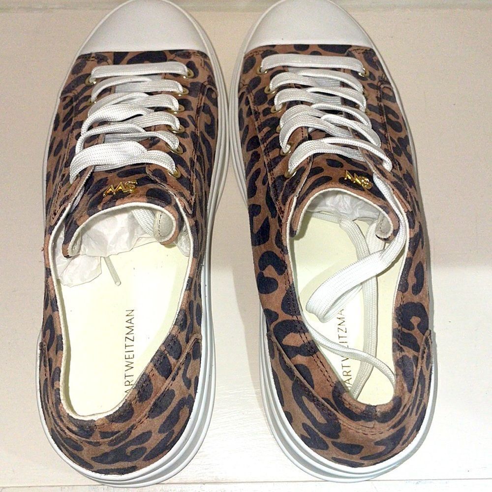 Stuart Weitzman Sammy Cheetah Suede Low Top Sneak… - image 4